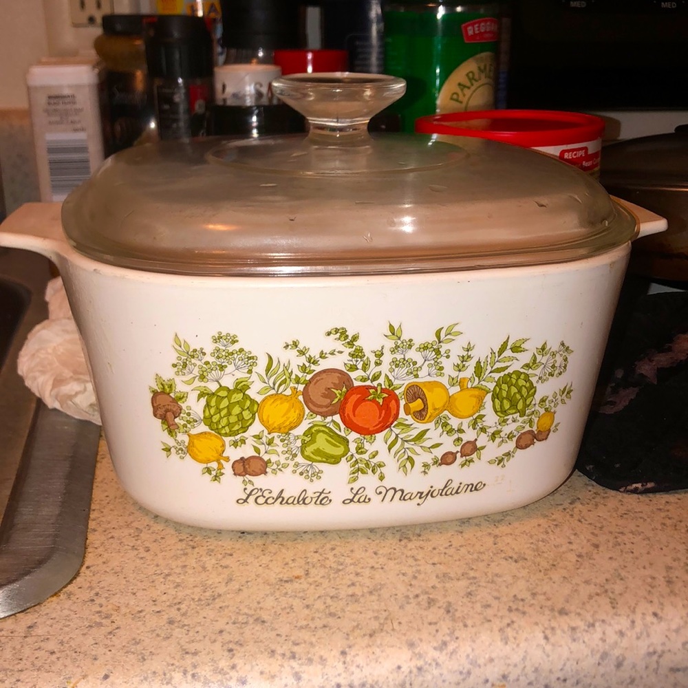 Rare Vintage Corning Ware l'échalote la marjolaine